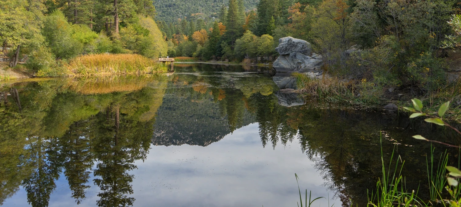 Lake Fulmor — pine-ringed mountain lake